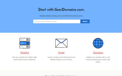 Geer Domains has a new look!