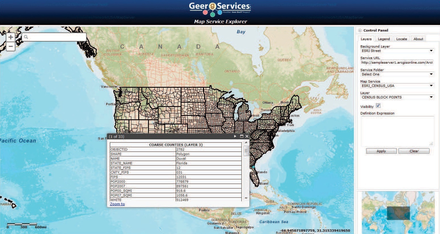 Map-Service-Explorer