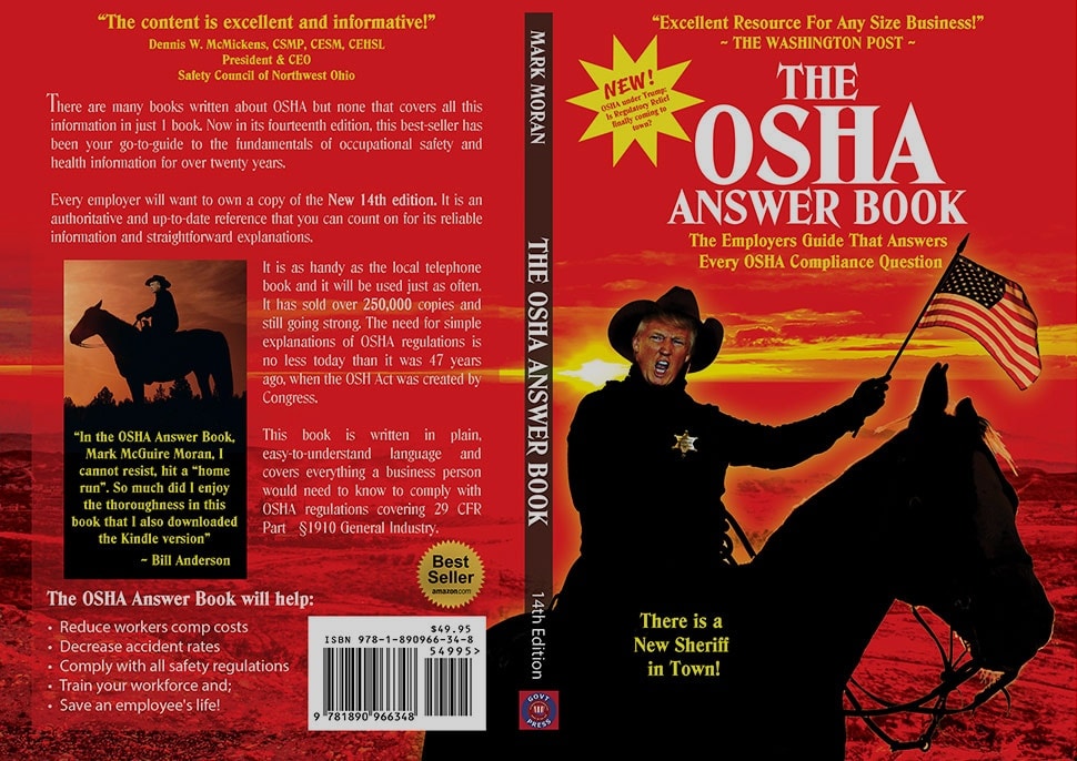 Book cover design for the Osha Answer Book